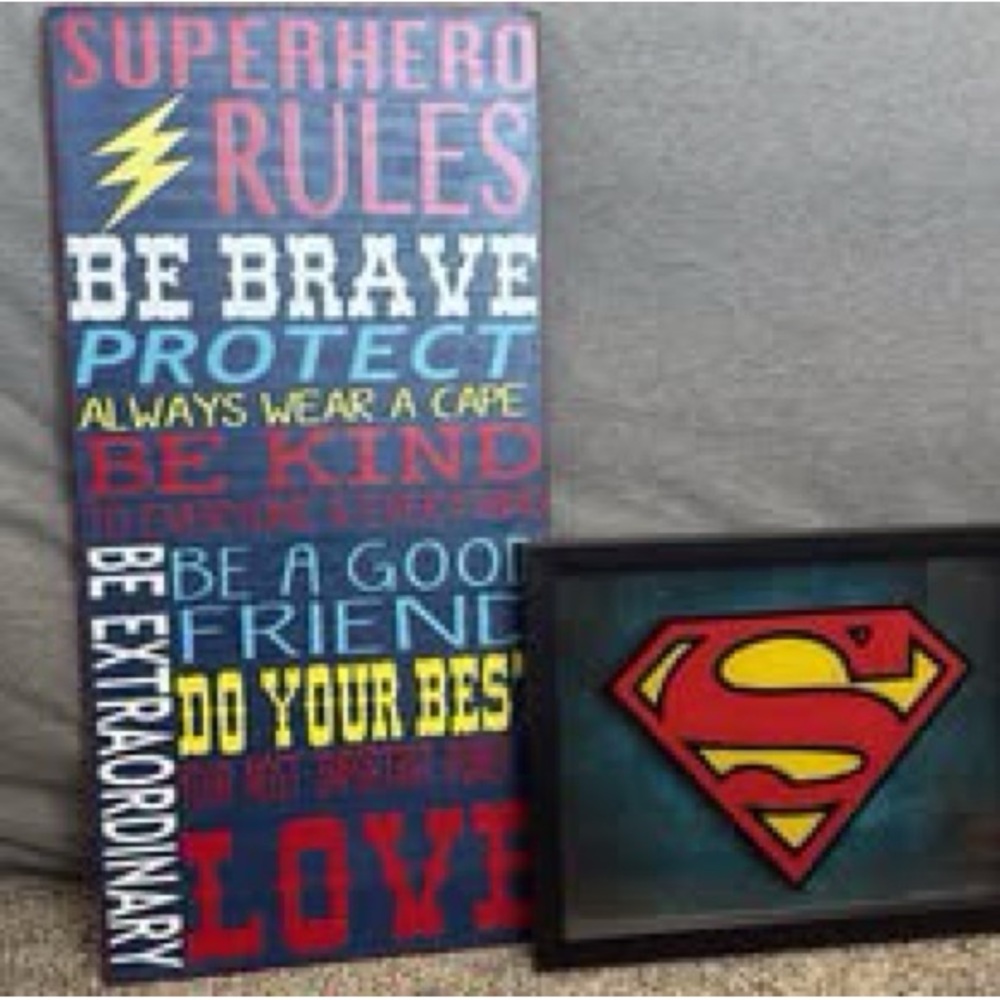 Superhero Wall Art